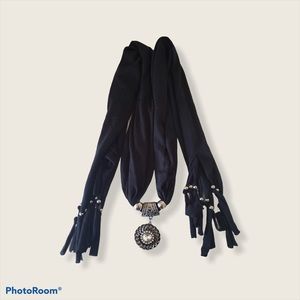 Indian scarf with jewelry